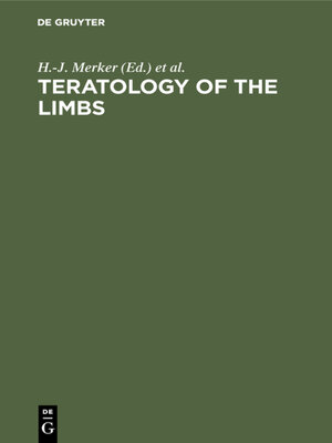 cover image of Teratology of the limbs